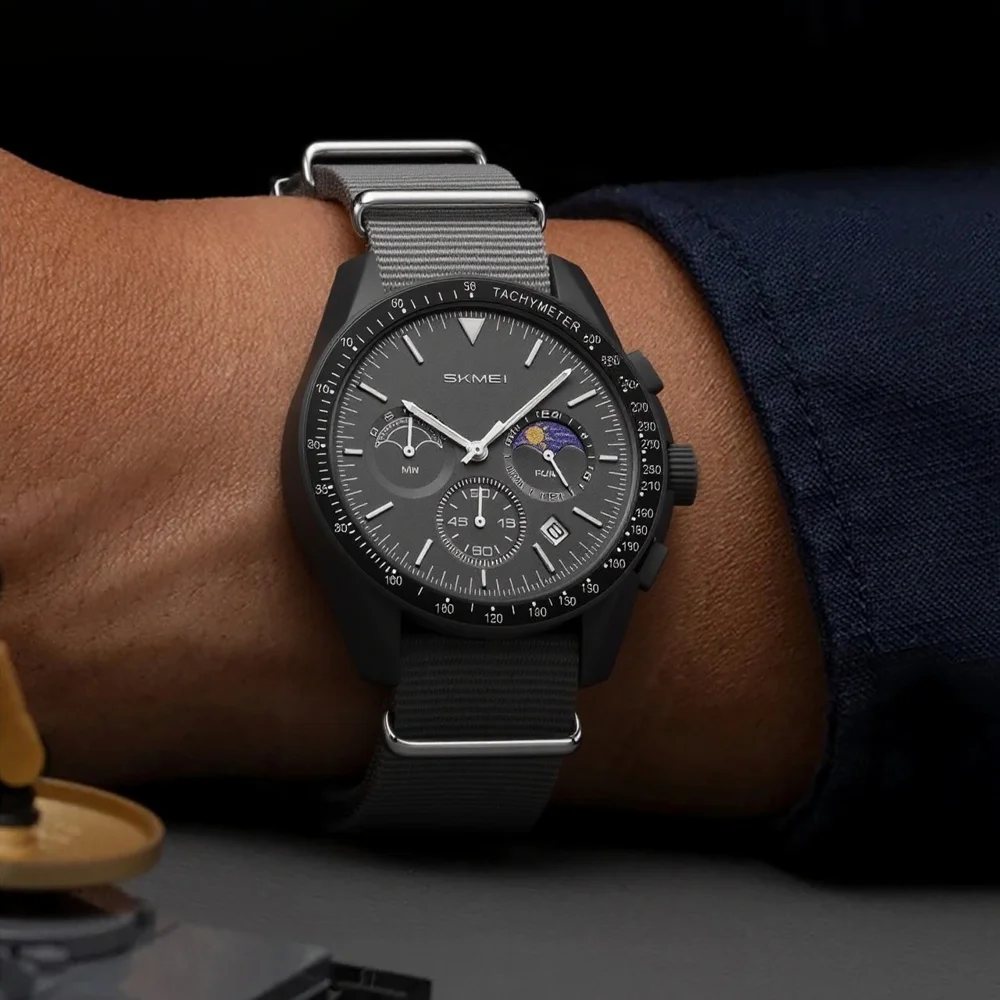 Multifunctional Hot Selling Creative Gray High Quality Quartz Watch Men Women Unique Multi Sub-dial Pattern Sun Moon Watch Clock
Multifunctional Hot Selling Creative Gray High Quality Quartz Watch Men Women Unique Multi Sub-dial Pattern Sun Moon Watch Clock