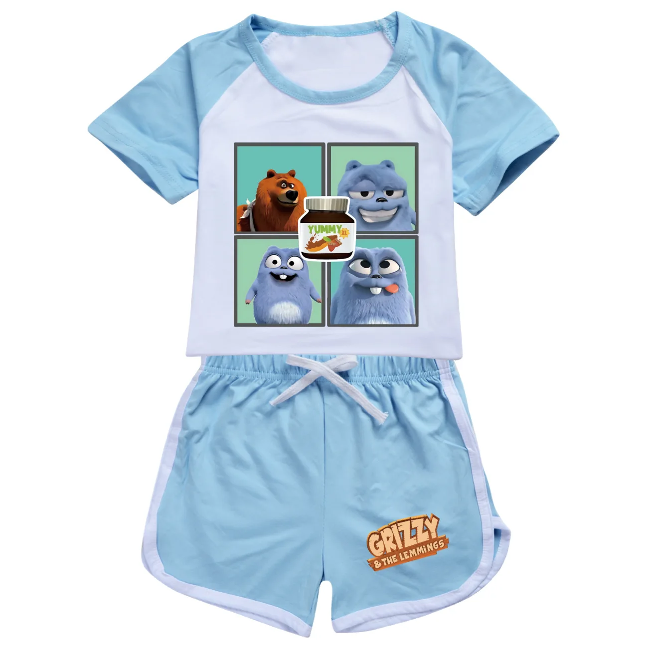 GRIZZY and The Lemming Clothes Kids Summer SportSuits Boys Grizzy Bear T-shirts+shorts 2pcs Sets Baby Girls Short Sleeve Outfits
GRIZZY and The Lemming Clothes Kids Summer SportSuits Boys Grizzy Bear T-shirts+shorts 2pcs Sets Baby Girls Short Sleeve Outfits