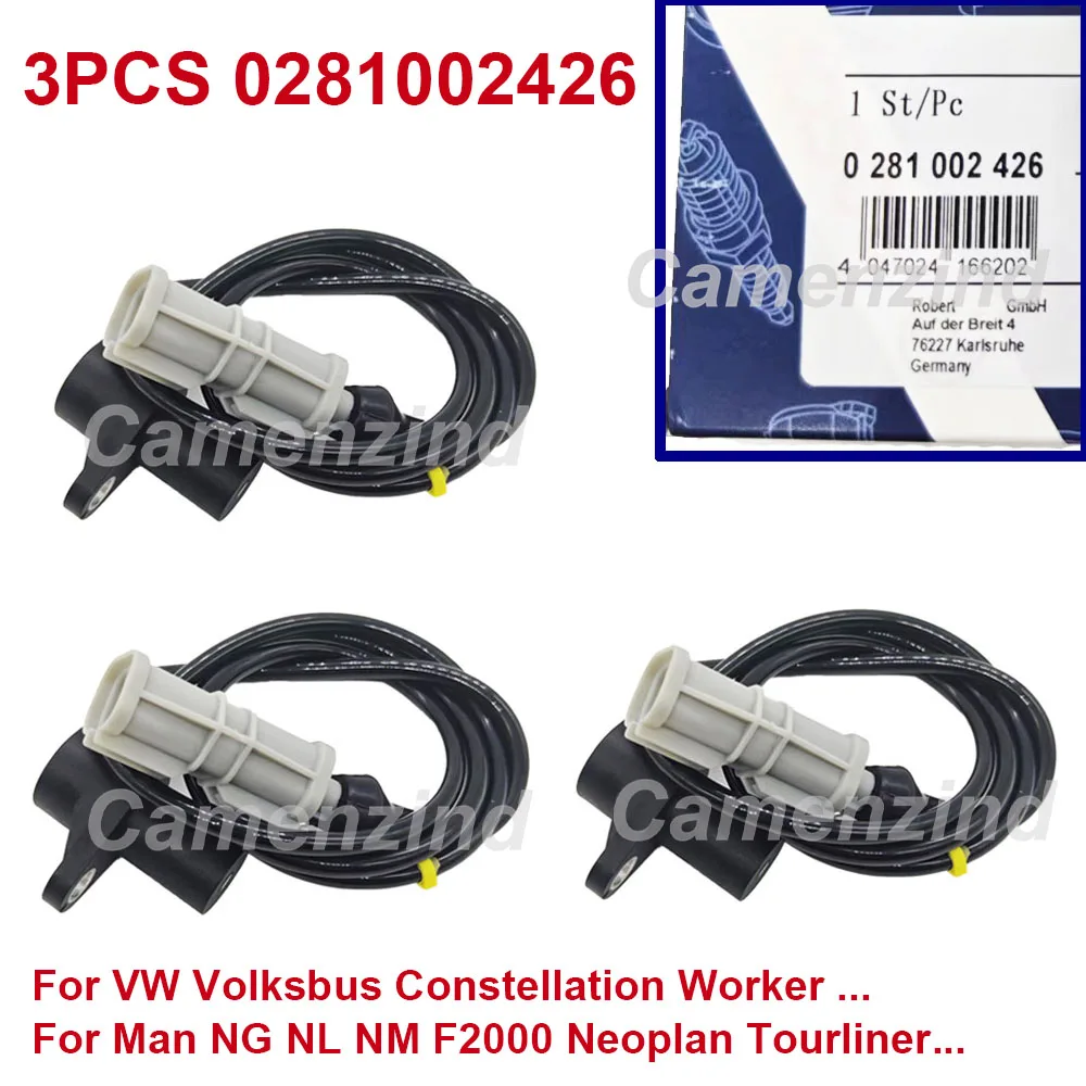 3 шт. 0281002426 51271200014 датчик положения коленчатого вала об/мин для VW Volksbus Worker, для Man NG NL NM F2000 Neoplan
3 шт. 0281002426 51271200014 датчик положения коленчатого вала об/мин для VW Volksbus Worker, для Man NG NL NM F2000 Neoplan