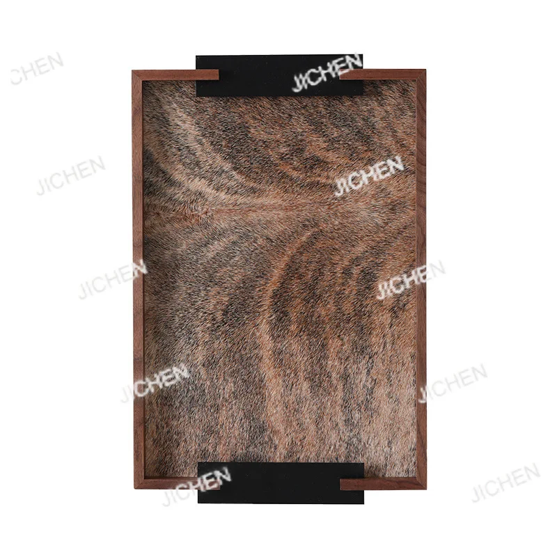 Walnut rectangular tray scented candles storage tray living room entrance storage tray genuine leather fur decorative
Walnut rectangular tray scented candles storage tray living room entrance storage tray genuine leather fur decorative