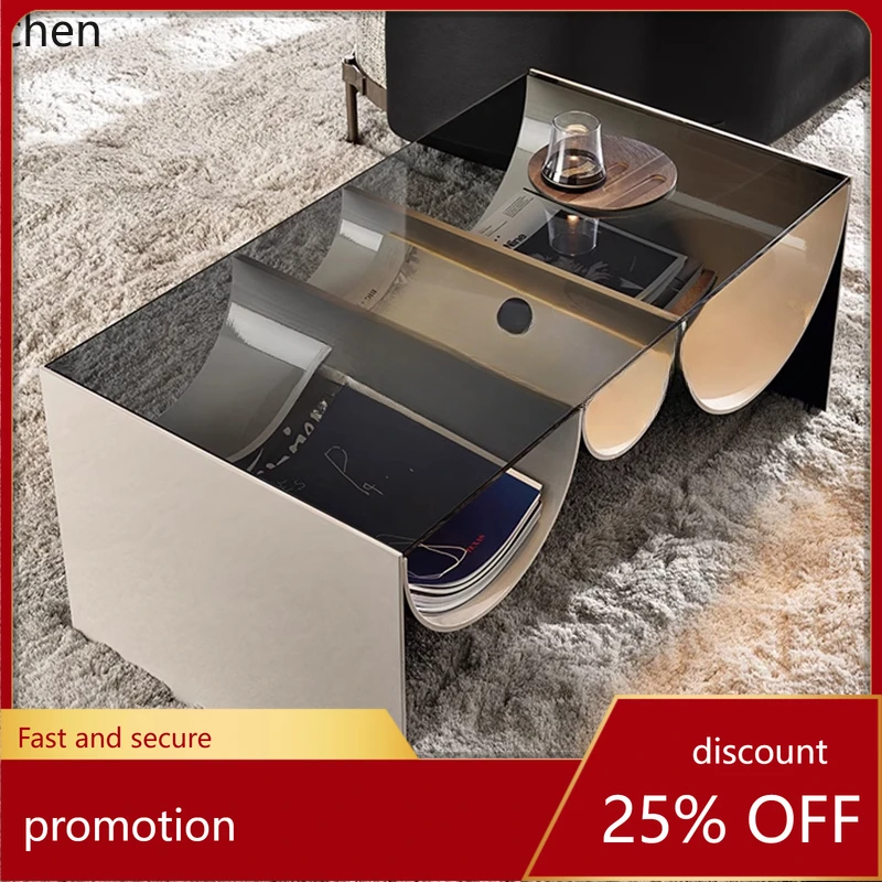 HT modern minimalist design living room coffee table premium glass table Nordic creative
HT modern minimalist design living room coffee table premium glass table Nordic creative
