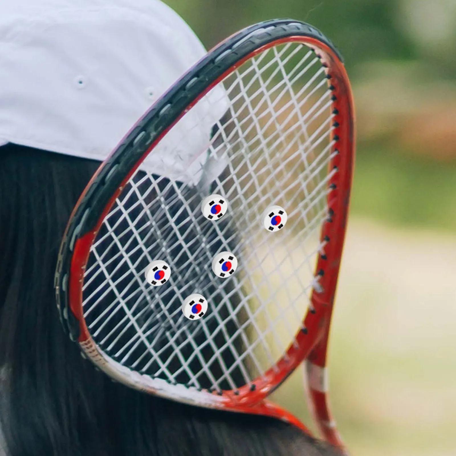 Набор из 5 силиконовых виброгасителей для теннисных ракеток: амортизаторы для стабильности, комфорта и декора в виде флага
Набор из 5 силиконовых виброгасителей для теннисных ракеток: амортизаторы для стабильности, комфорта и декора в виде флага