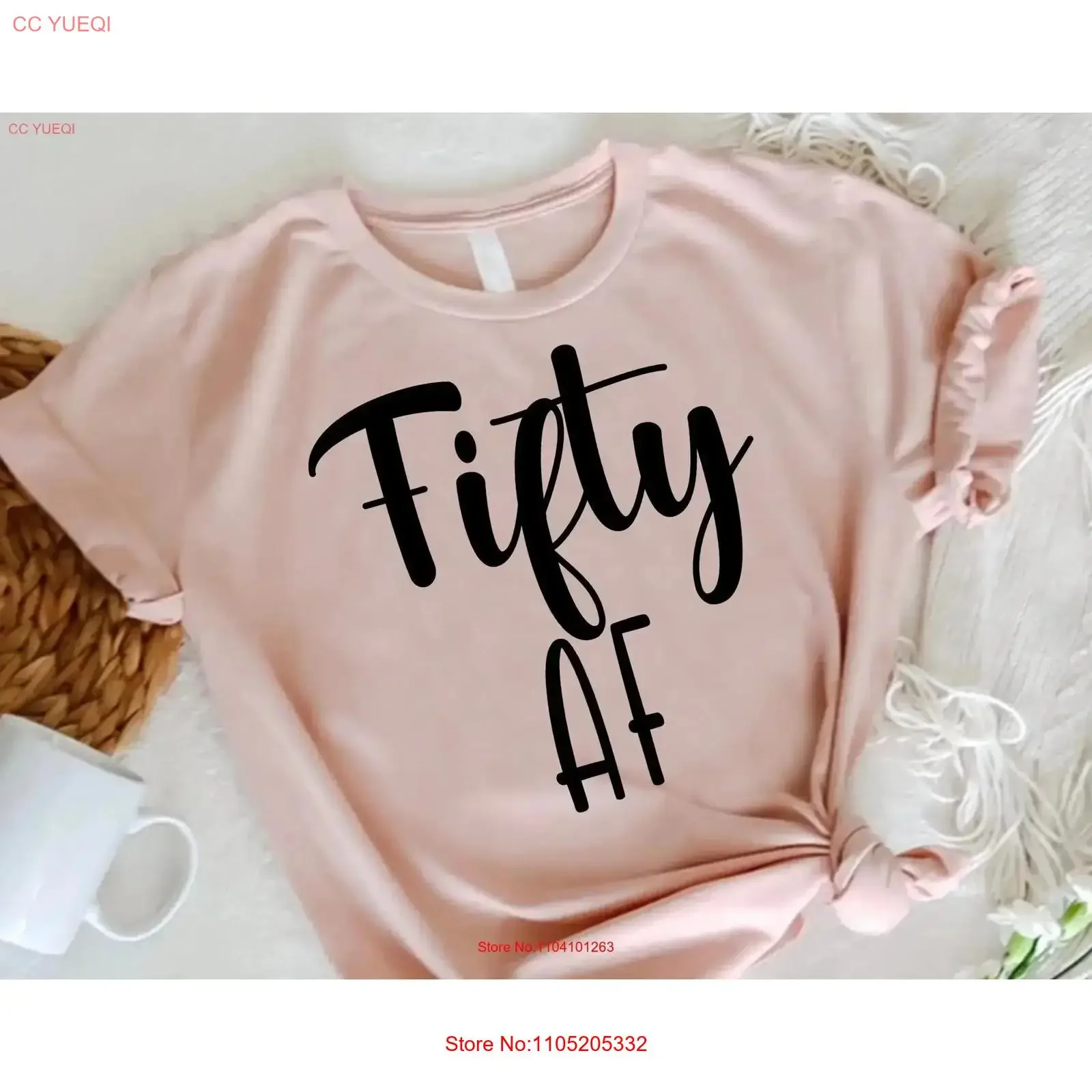 Fifty AF T Shirt 50 GifT 50th Birthday Party Outfit Queen Hello Squad vintage Washed Slightly Casual Versatile Stylish Unisex
Fifty AF T Shirt 50 GifT 50th Birthday Party Outfit Queen Hello Squad vintage Washed Slightly Casual Versatile Stylish Unisex