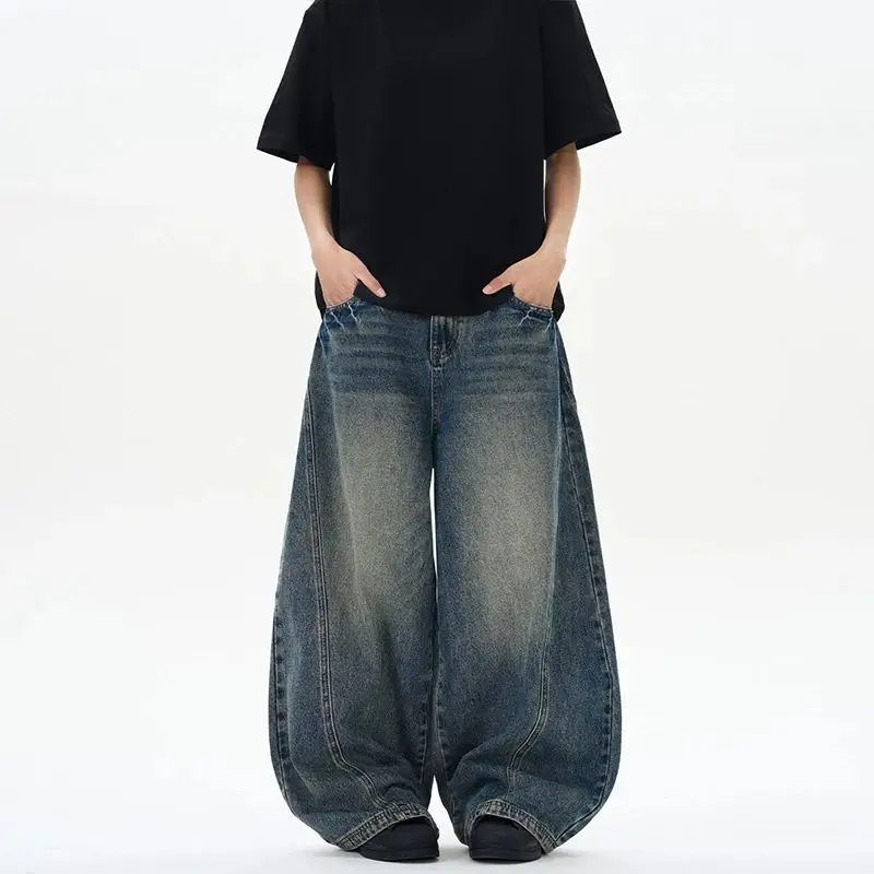Spring 2025 Men's Oversized Wide Leg Jeans Loose Fit V ape New Sle Casual Comfortable Loose Trousers for Men
Spring 2025 Men's Oversized Wide Leg Jeans Loose Fit V ape New Sle Casual Comfortable Loose Trousers for Men