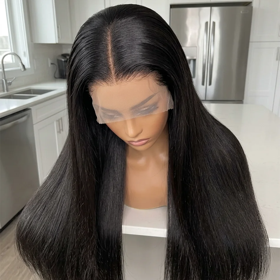 Premium 40 Inch Extra Long 250% Density Natural Black 13x4 HD Lace Frontal Bone Straight Silky Smooth 13x6 Remy Human Hair Wigs Pre Plucked Hairline Invisible Bleached Knots Wear and Go 5x5 Glueless Closure Thick Full Ends
Premium 40 Inch Extra Long 250% Density Natural Black 13x4 HD Lace Frontal Bone Straight Silky Smooth 13x6 Remy Human Hair Wigs Pre Plucked Hairline Invisible Bleached Knots Wear and Go 5x5 Glueless Closure Thick Full Ends