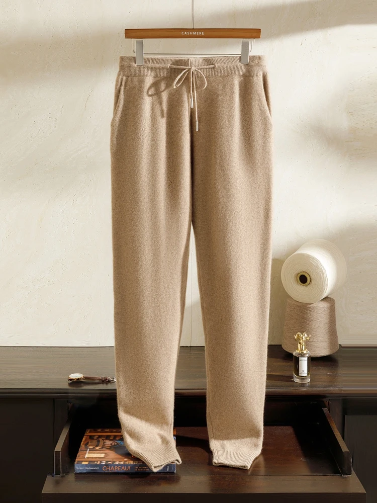 Men's Casual 100% Cashmere Pencil Pants Autumn Winter Thick Sweatpants Cashmere Knitted Trousers Basic Soft Warm Cashmere Pants
Men's Casual 100% Cashmere Pencil Pants Autumn Winter Thick Sweatpants Cashmere Knitted Trousers Basic Soft Warm Cashmere Pants