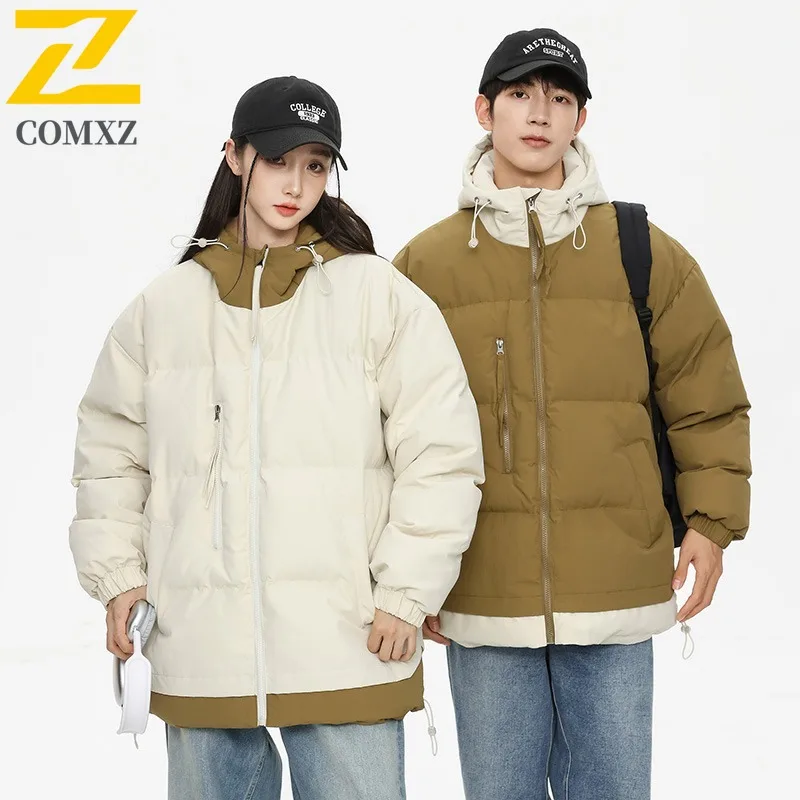 COMXZ 2025 Teens Mens Fake Two Piece Thickened Hooded Winter Jacket leisure outdoor sports Warm Leisure lightweight windbreaker 
COMXZ 2025 Teens Mens Fake Two Piece Thickened Hooded Winter Jacket leisure outdoor sports Warm Leisure lightweight windbreaker