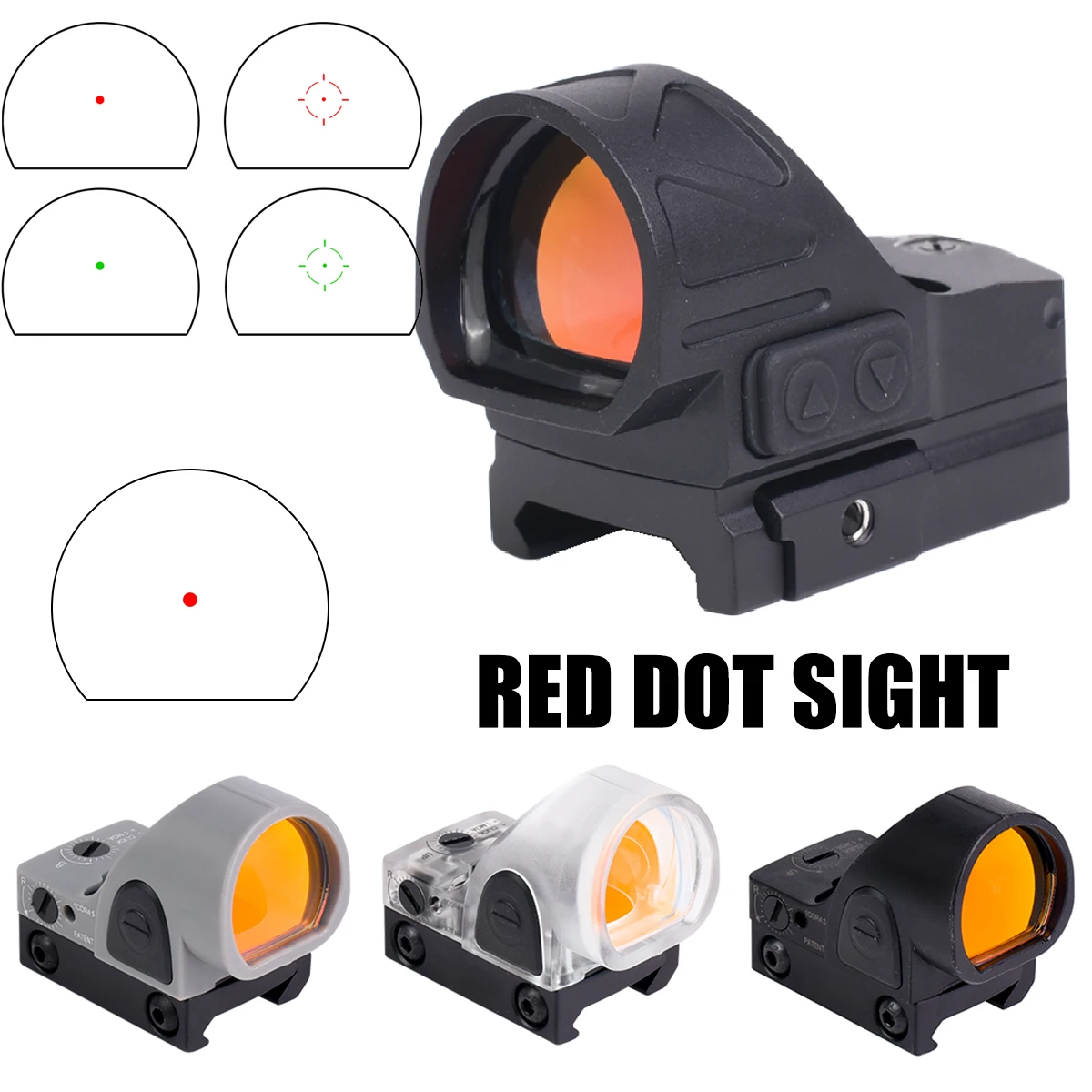 Red Dot Sight Tactical Optics Sight 2.5 MOA 3 MOA Mini Adjustable Refle Sight Outdoor Sports Hunting Scope for 20mm Mount
Red Dot Sight Tactical Optics Sight 2.5 MOA 3 MOA Mini Adjustable Refle Sight Outdoor Sports Hunting Scope for 20mm Mount