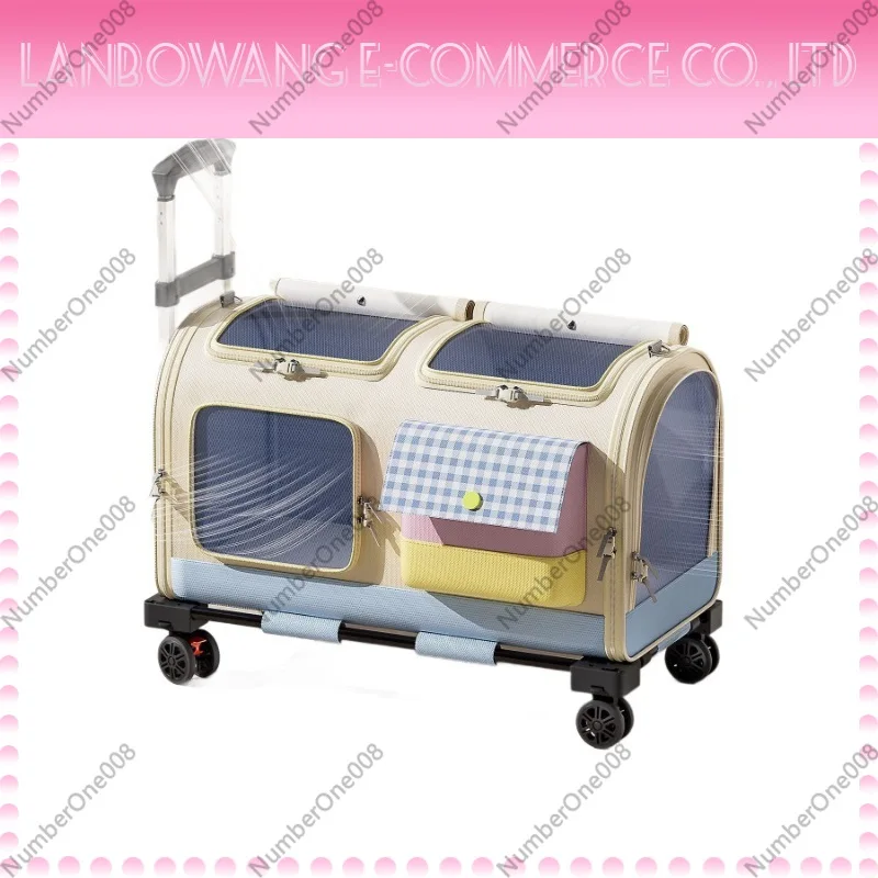 Pet Trolley Case Cat Carrier Bag Portable Cat Backpack Going Out Multi-Cat Large Capacity Suitcase
Pet Trolley Case Cat Carrier Bag Portable Cat Backpack Going Out Multi-Cat Large Capacity Suitcase