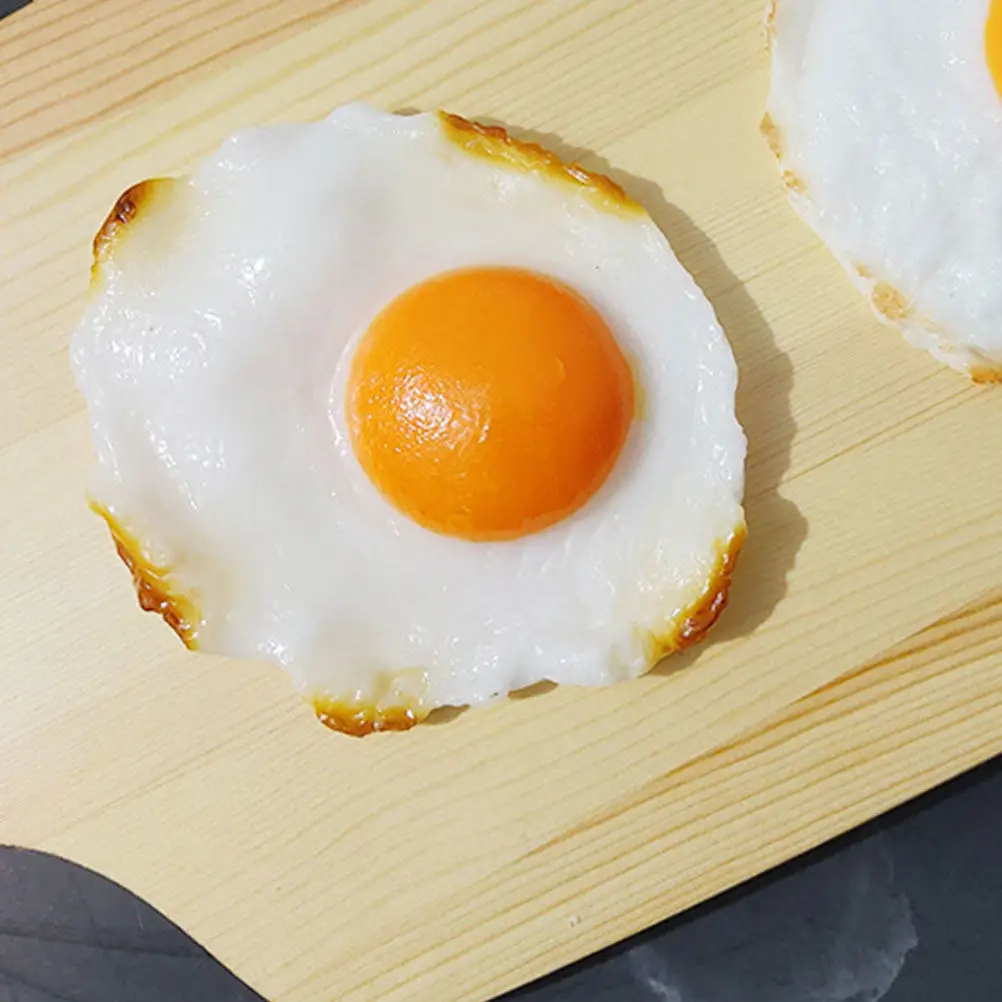 Artificial Fried Egg Simulation Chicken Egg Realistic Plastic Food Prop Home Decor Photography Display Unique Faux Food
Artificial Fried Egg Simulation Chicken Egg Realistic Plastic Food Prop Home Decor Photography Display Unique Faux Food