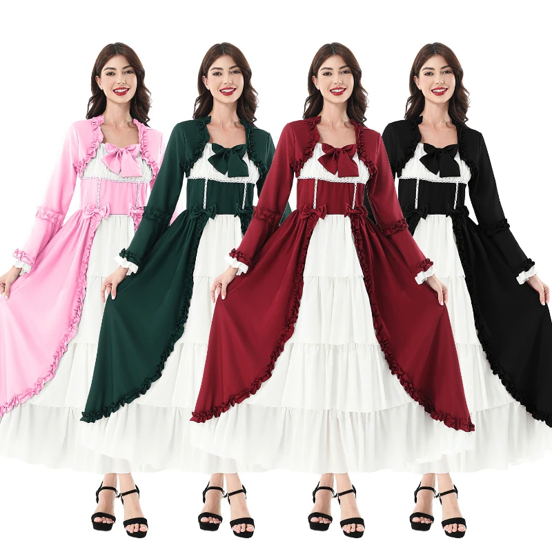 Ladies Halloween Medieval Renaissance Wave Skirt Cosplay Beer Festival Vintage Court Style Party Theme Perform Long Dress
Ladies Halloween Medieval Renaissance Wave Skirt Cosplay Beer Festival Vintage Court Style Party Theme Perform Long Dress