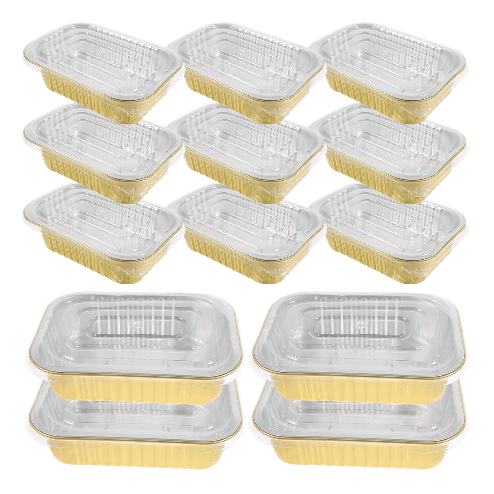 10Sets Aluminum Foil Packaging Box Leakproof Lid Microwave Safe Baking Food Container for Bbq Picnic Camping Grill Pans
10Sets Aluminum Foil Packaging Box Leakproof Lid Microwave Safe Baking Food Container for Bbq Picnic Camping Grill Pans