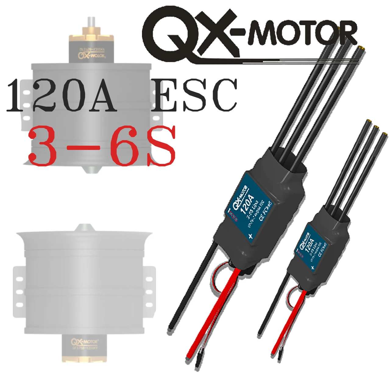 Бесщеточный 120A ESC 3-6S QX-MOTOR, предназначенный для BEC, подходит для бесщеточных моделей самолетов из ЭДФ 80 мм и 90 мм
Бесщеточный 120A ESC 3-6S QX-MOTOR, предназначенный для BEC, подходит для бесщеточных моделей самолетов из ЭДФ 80 мм и 90 мм