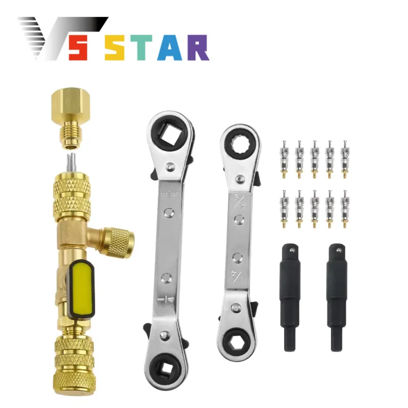 Высококачественный инструмент для снятия сердечника клапана из нержавеющей стали и сервисный ключ HVAC с набором адаптеров для шестигранных бит для R22 XLB-1164
Высококачественный инструмент для снятия сердечника клапана из нержавеющей стали и сервисный ключ HVAC с набором адаптеров для шестигранных бит для R22 XLB-1164