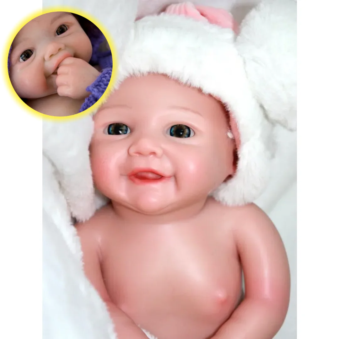 Vivienne 13Inch Open Mouth Full Body Solid Silicone Bebe Reborn Girl With 2 Sets Cloth Soft Touch Lifelike Real Newborn Doll
Vivienne 13Inch Open Mouth Full Body Solid Silicone Bebe Reborn Girl With 2 Sets Cloth Soft Touch Lifelike Real Newborn Doll