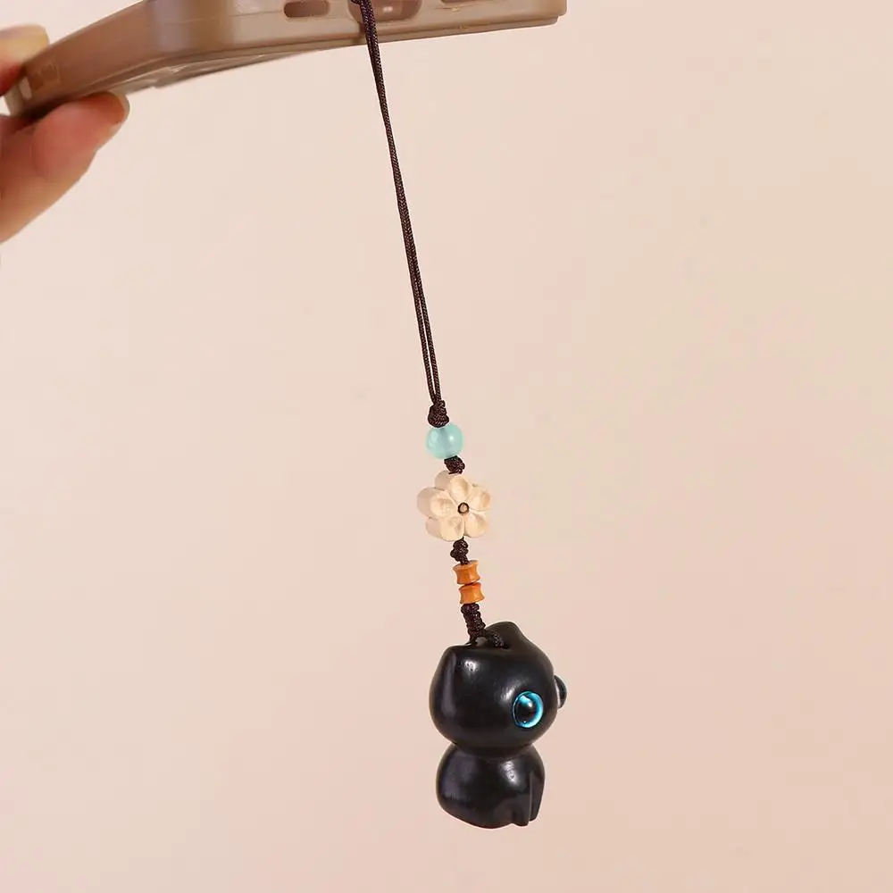Lanyard Hand-woven Phone Pendent Chinese Style Pendant Sandalwood Key Chain Lucky Cat Pendant Key Chain Strap Mobile Phone Ring
Lanyard Hand-woven Phone Pendent Chinese Style Pendant Sandalwood Key Chain Lucky Cat Pendant Key Chain Strap Mobile Phone Ring