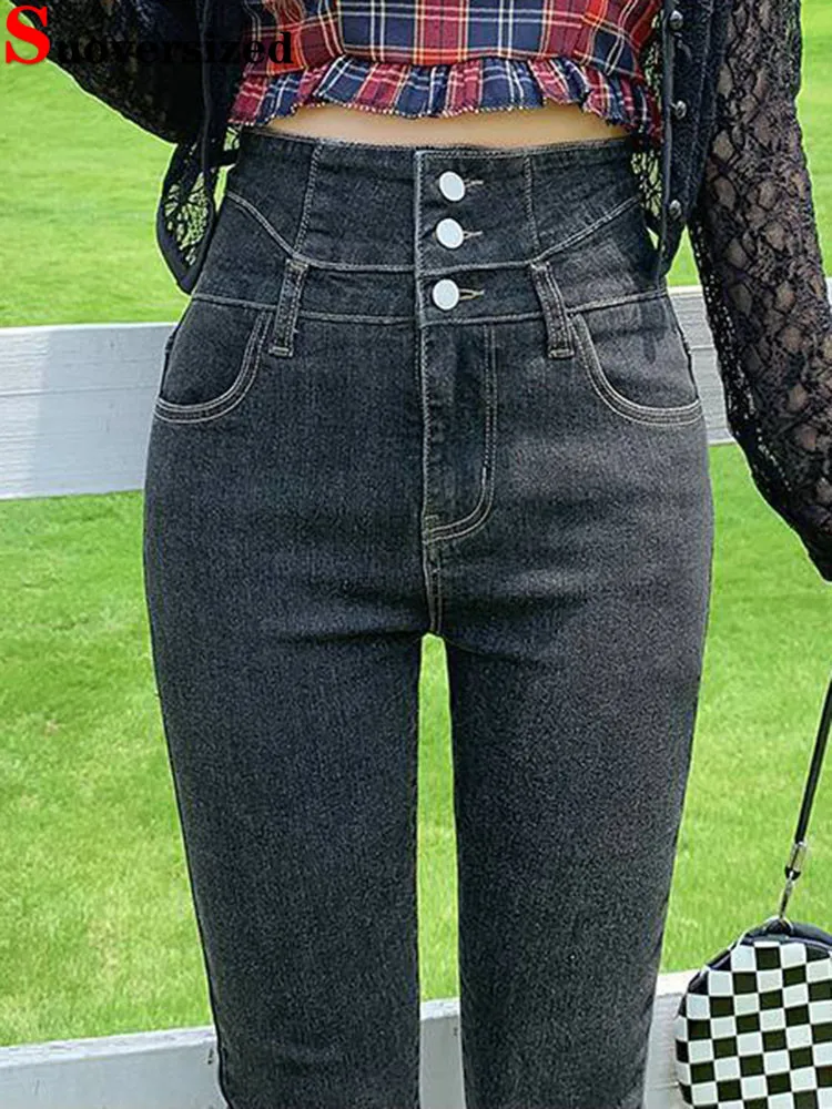 High Waist Skinny Pencil Jeans Korean Fashion Vintage Stretch Denim Pants Women Casual Spring Fall Solid Streetwear Vaqueros New
High Waist Skinny Pencil Jeans Korean Fashion Vintage Stretch Denim Pants Women Casual Spring Fall Solid Streetwear Vaqueros New