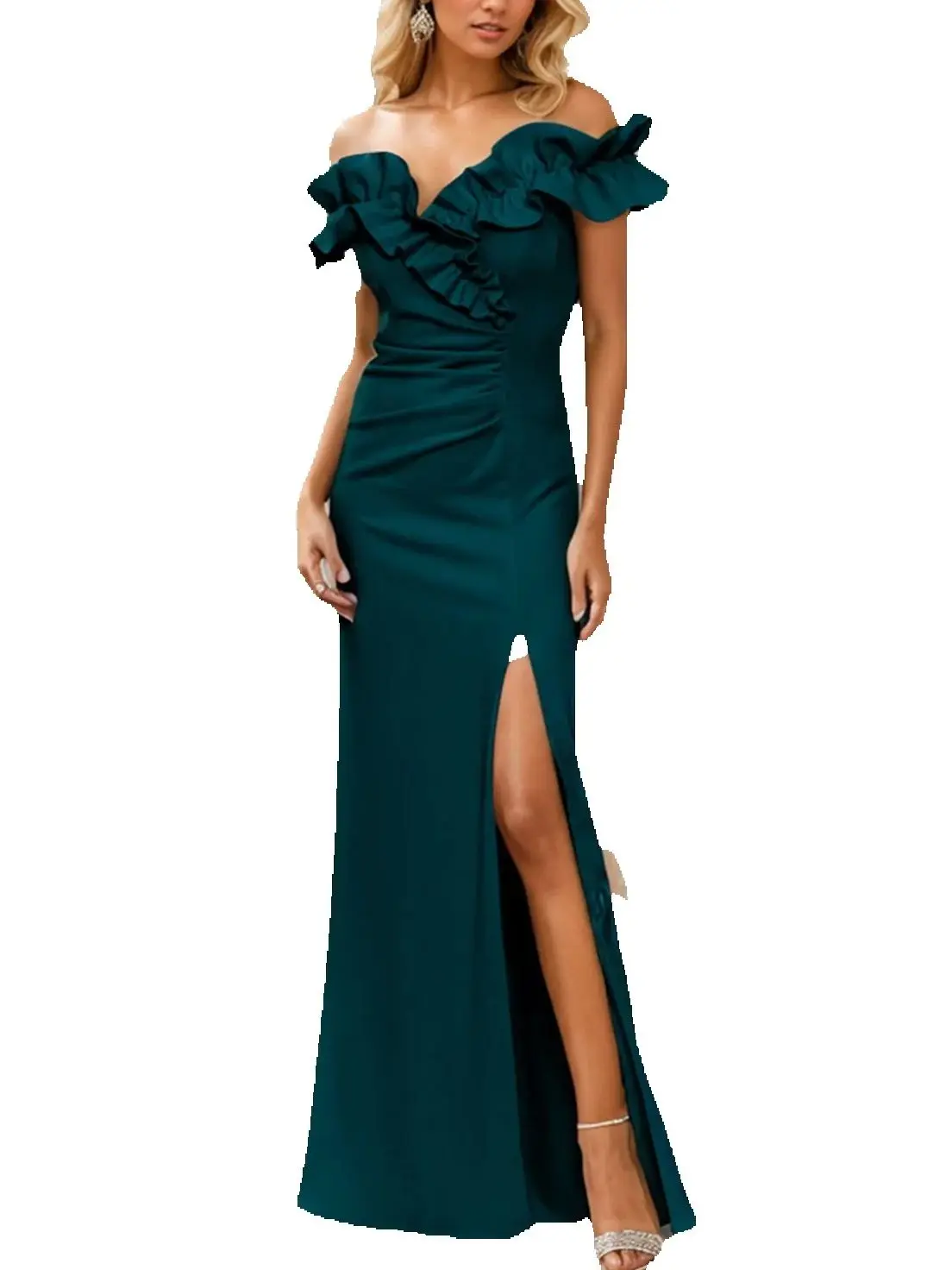 Элегантное сексуальное вечернее платье трапециевидной формы с открытыми плечами длиной до пола, эластичное креповое платье с высоким разрезом и короткими рукавами, платье для выпускного вечера 2025, бесплатное индивидуальное платье
Элегантное сексуальное вечернее платье трапециевидной формы с открытыми плечами длиной до пола, эластичное креповое платье с высоким разрезом и короткими рукавами, платье для выпускного вечера 2025, бесплатное индивидуальное платье
