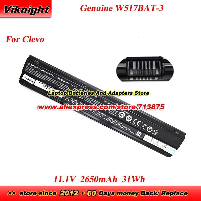 Оригинальная батарея W517BAT-3 W517BAT3 6-87-W517S-2CF1 для Clevo 6-87-W517S-2CF2 6-87-W517S-3C92 687W517S2CF1 6-87-W517S-2CF
Оригинальная батарея W517BAT-3 W517BAT3 6-87-W517S-2CF1 для Clevo 6-87-W517S-2CF2 6-87-W517S-3C92 687W517S2CF1 6-87-W517S-2CF