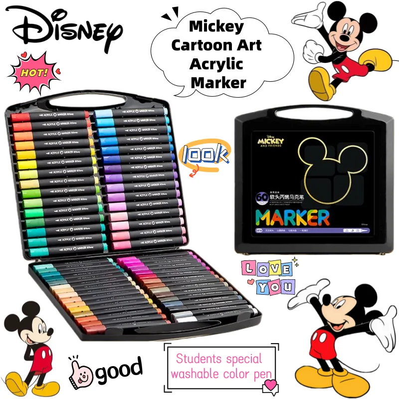 Новый мультфильм Диснея Микки, анимация, периферийные устройства, вторичный акриловый маркер, креативный милый студенческий специальный моющийся цветной ручка, подарок
Новый мультфильм Диснея Микки, анимация, периферийные устройства, вторичный акриловый маркер, креативный милый студенческий специальный моющийся цветной ручка, подарок