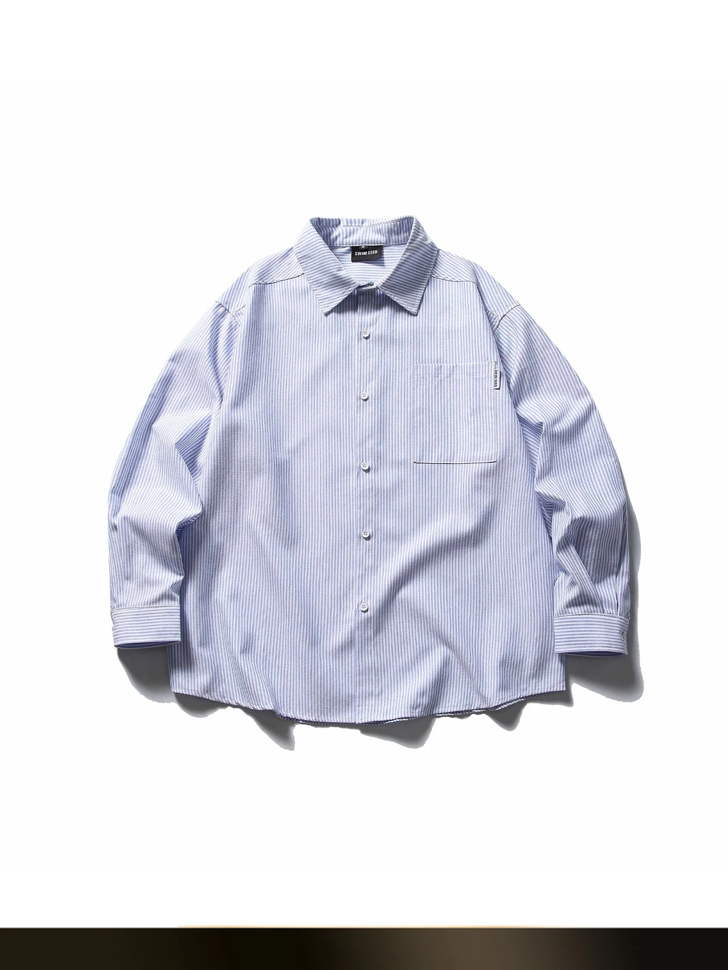 Retro Contrast Color Blo Vertical Stripes Men's irt Autumn College Sle Couple's Turn-down Collar Jaet Outerwear
Retro Contrast Color Blo Vertical Stripes Men's irt Autumn College Sle Couple's Turn-down Collar Jaet Outerwear