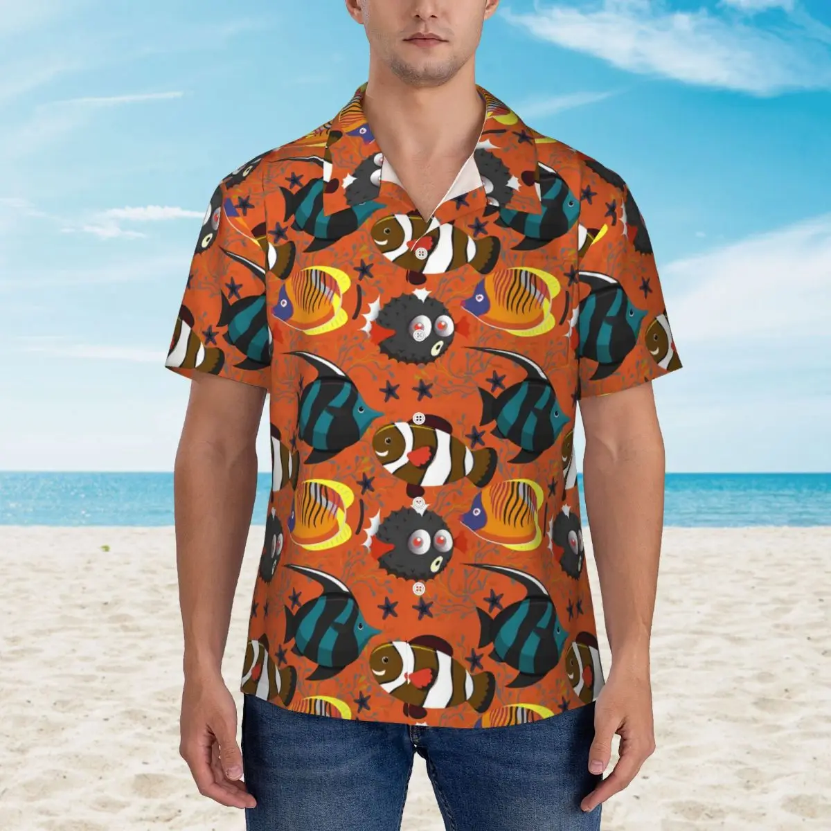 Colorful Sea Fish Beach Shirt Aquatic Animal Hawaii Casual Shirts Male Trendy Blouses Short-Sleeved Comfortable Pattern Clothing
Colorful Sea Fish Beach Shirt Aquatic Animal Hawaii Casual Shirts Male Trendy Blouses Short-Sleeved Comfortable Pattern Clothing
