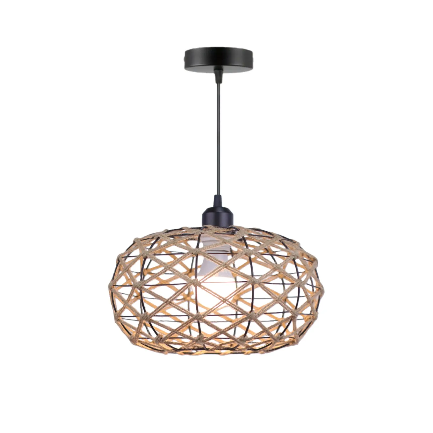 JOYINLED Woven Rattan Decora Iron Ceiling Fixtures Vintage Chic Hemp Rope Ceiling Light for Kitchens, Bedrooms, and Corridors
JOYINLED Woven Rattan Decora Iron Ceiling Fixtures Vintage Chic Hemp Rope Ceiling Light for Kitchens, Bedrooms, and Corridors