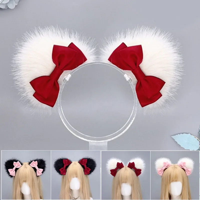 Lolita Bow Cat Ear Hair Clips Fur Headwear Anime Hairpins Headdress Cosplay Hairclip Headsband Party Costume Hair Accessories
Lolita Bow Cat Ear Hair Clips Fur Headwear Anime Hairpins Headdress Cosplay Hairclip Headsband Party Costume Hair Accessories