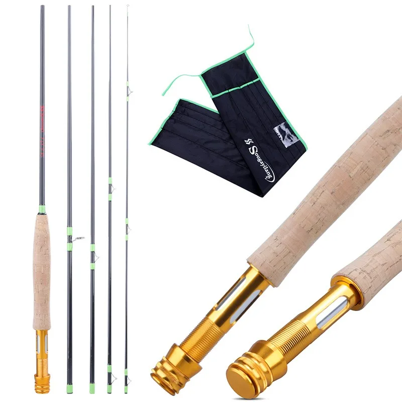 Sougayilang 2.7M Fly Fishing Rod 5 Sections Carbon Fiber Ultralight Fly Rod Medium Fast Action Pole for Stream Leisure Fishing
Sougayilang 2.7M Fly Fishing Rod 5 Sections Carbon Fiber Ultralight Fly Rod Medium Fast Action Pole for Stream Leisure Fishing