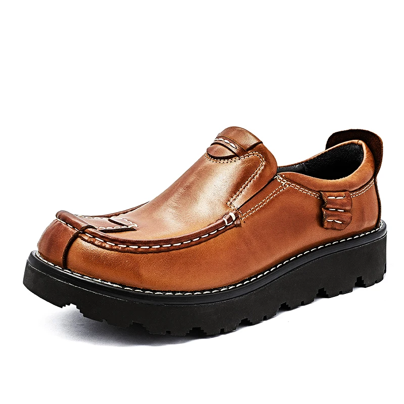Luxury Men's Genuine Leather Loafers Casual Leather ShoesHigh Quality Platform Comfort Derby Shoes Slip On
Luxury Men's Genuine Leather Loafers Casual Leather ShoesHigh Quality Platform Comfort Derby Shoes Slip On