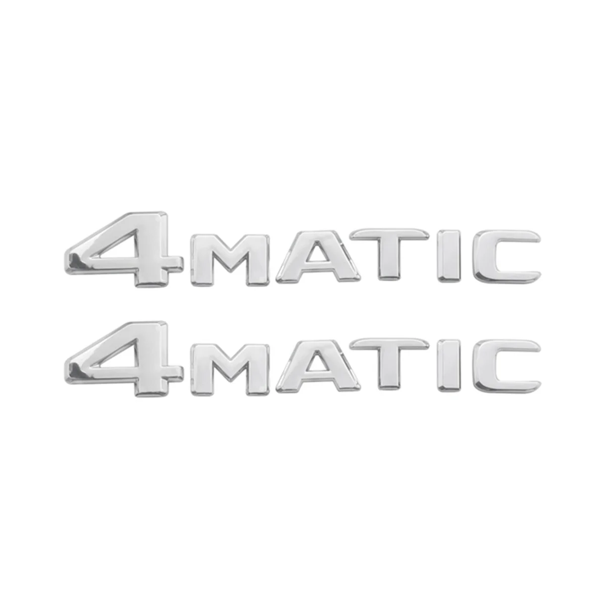 2 PCS 4MATIC Silver Auto Trunk Door Fender Bumper Badge Decal Emblem Adhesive Tape Sticker Replacement for
2 PCS 4MATIC Silver Auto Trunk Door Fender Bumper Badge Decal Emblem Adhesive Tape Sticker Replacement for