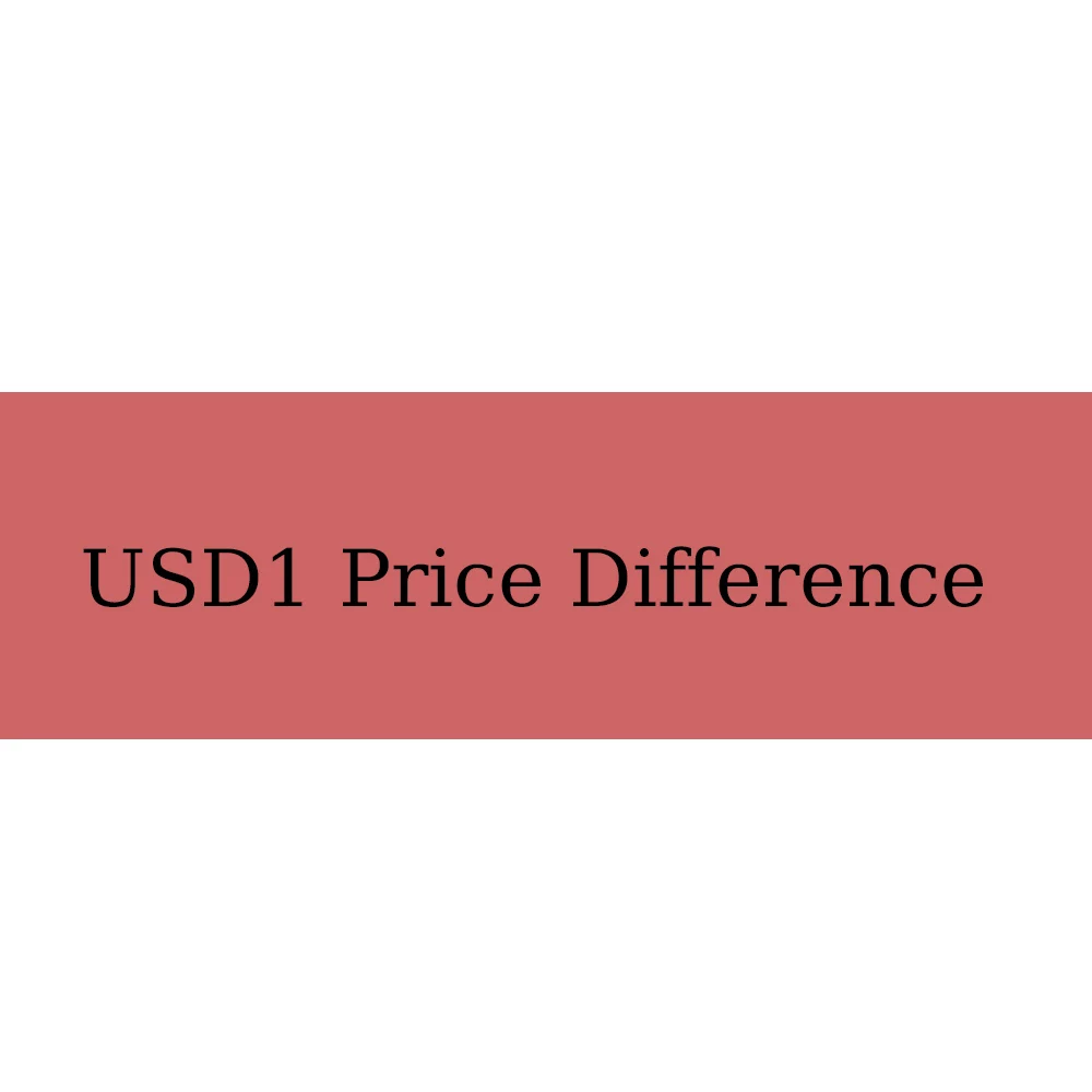 USD1 for additional ship cost, Payment Difference, Price Difference
USD1 for additional ship cost, Payment Difference, Price Difference