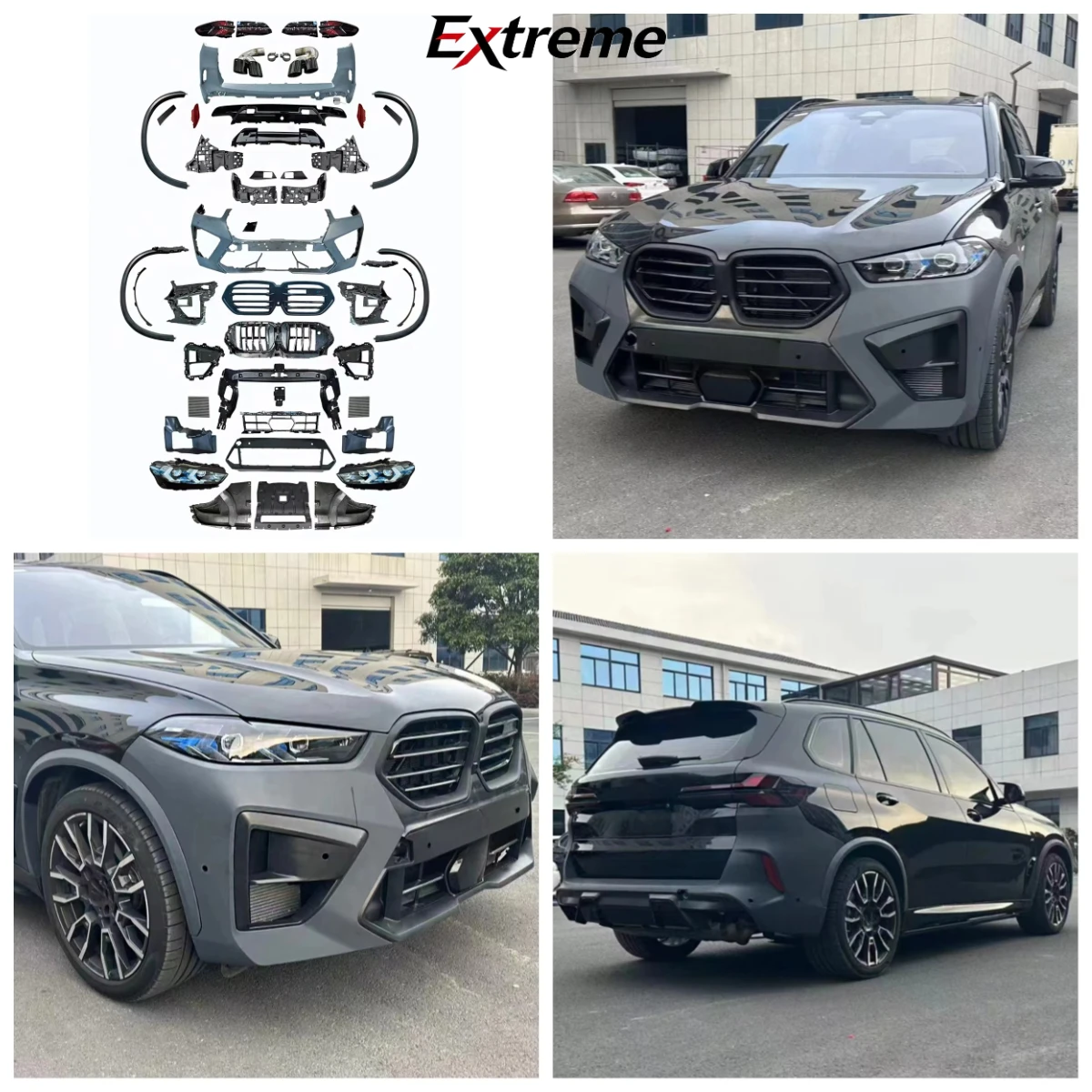 For BMW X5 G05 2019-2023 Upgrade to X5M 2025 Body Kit with Front Bumper Rear Bumper Side Skirts
For BMW X5 G05 2019-2023 Upgrade to X5M 2025 Body Kit with Front Bumper Rear Bumper Side Skirts