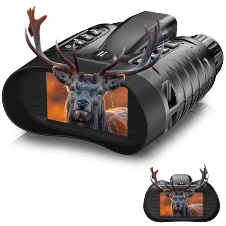 4K Night Vision Goggles for Camping and Wildlife Observation, Rubberized Black Housing, Enhanced Low-Light Clarity with Rangefi
4K Night Vision Goggles for Camping and Wildlife Observation, Rubberized Black Housing, Enhanced Low-Light Clarity with Rangefi