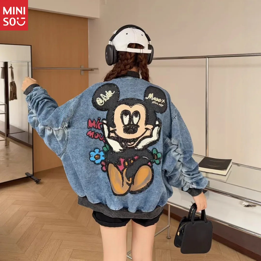 Miniso 2025 Spring and Autumn New Loose Large Version Embroidered Mickey Cartoon Baseball Jersey Short Jacket Women
Miniso 2025 Spring and Autumn New Loose Large Version Embroidered Mickey Cartoon Baseball Jersey Short Jacket Women