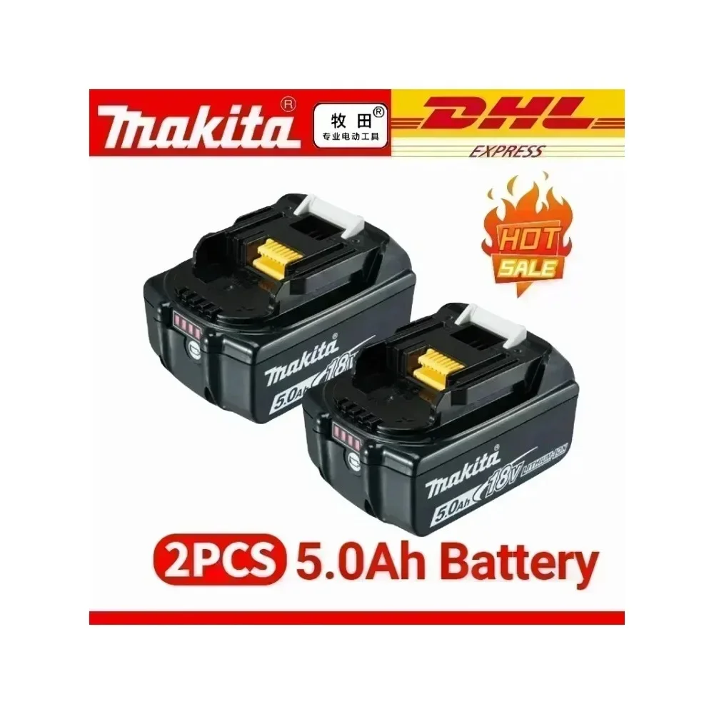 100% Makita Original 18V Lithium Battery 5AH Battery BL1860 BL1830 BL1840 BL1850 Battery
100% Makita Original 18V Lithium Battery 5AH Battery BL1860 BL1830 BL1840 BL1850 Battery