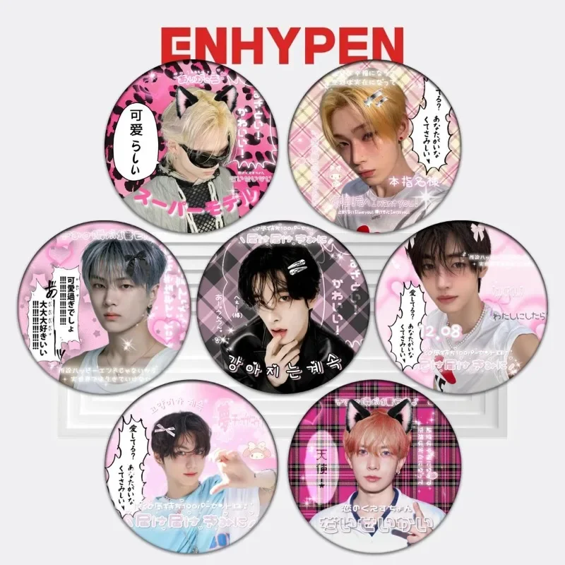 ENHYPENS Cute High Gloss Finish Badge Pins Lovely 58mm Bright Film Brooches Stylish Bag Charms & Tiny Exquisite Holiday Gifts
ENHYPENS Cute High Gloss Finish Badge Pins Lovely 58mm Bright Film Brooches Stylish Bag Charms & Tiny Exquisite Holiday Gifts