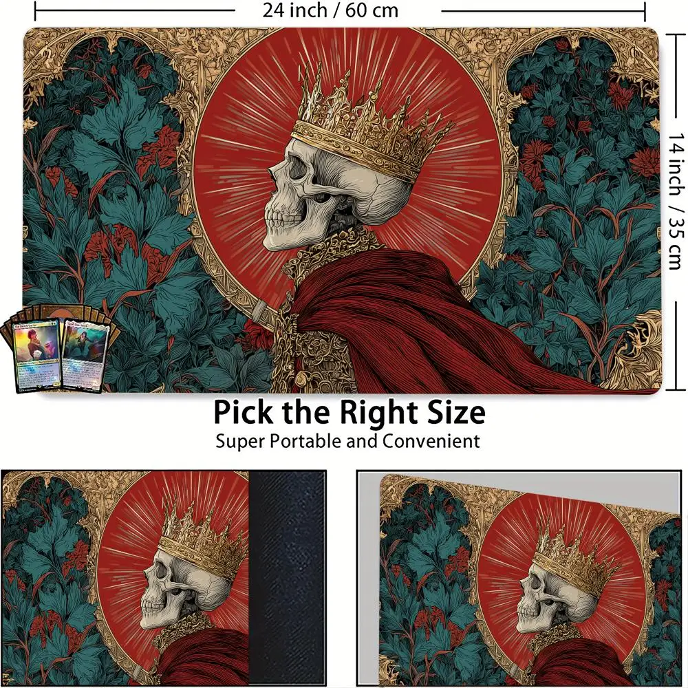 Retro Gorgeous Skull Knight MTG Playmat Magic Card Mat Stitched Edge Non-Slip Durable Tabletop playmat Board Game Mat for TCG
Retro Gorgeous Skull Knight MTG Playmat Magic Card Mat Stitched Edge Non-Slip Durable Tabletop playmat Board Game Mat for TCG