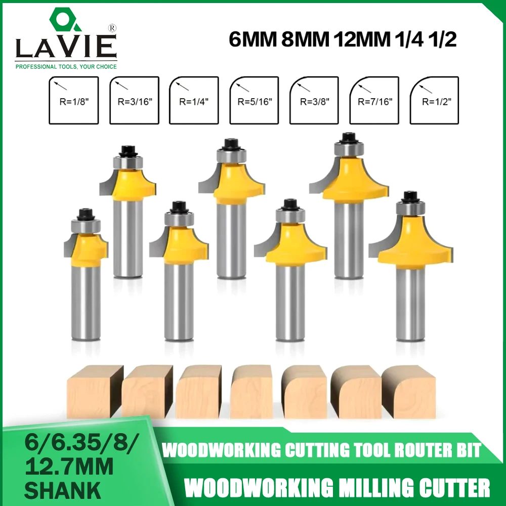 LAVIE1PCS 6.35/8/12/12.7mm Shank Milling Cutter Chamfer Router Bit 15° Bevel Edging Milling Cutter Wood Woodorking Machine Tools
LAVIE1PCS 6.35/8/12/12.7mm Shank Milling Cutter Chamfer Router Bit 15° Bevel Edging Milling Cutter Wood Woodorking Machine Tools