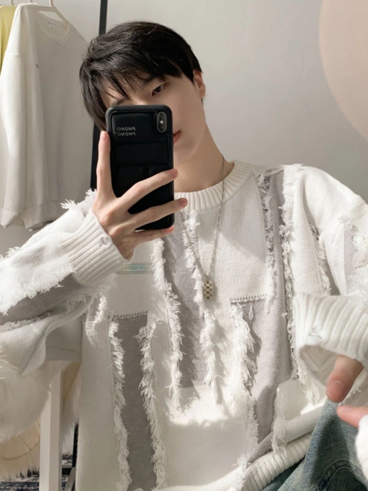 Мужской свободный вязаный свитер с круглым вырезом, весна-осень, в японском стиле, повседневная верхняя одежда с длинными рукавами
Мужской свободный вязаный свитер с круглым вырезом, весна-осень, в японском стиле, повседневная верхняя одежда с длинными рукавами