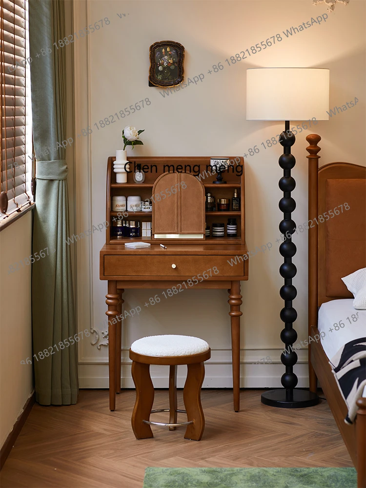 Ретро комод для хранения в спальне, европейский французский самшит, небольшой столик для макияжа из цельного дерева
Ретро комод для хранения в спальне, европейский французский самшит, небольшой столик для макияжа из цельного дерева