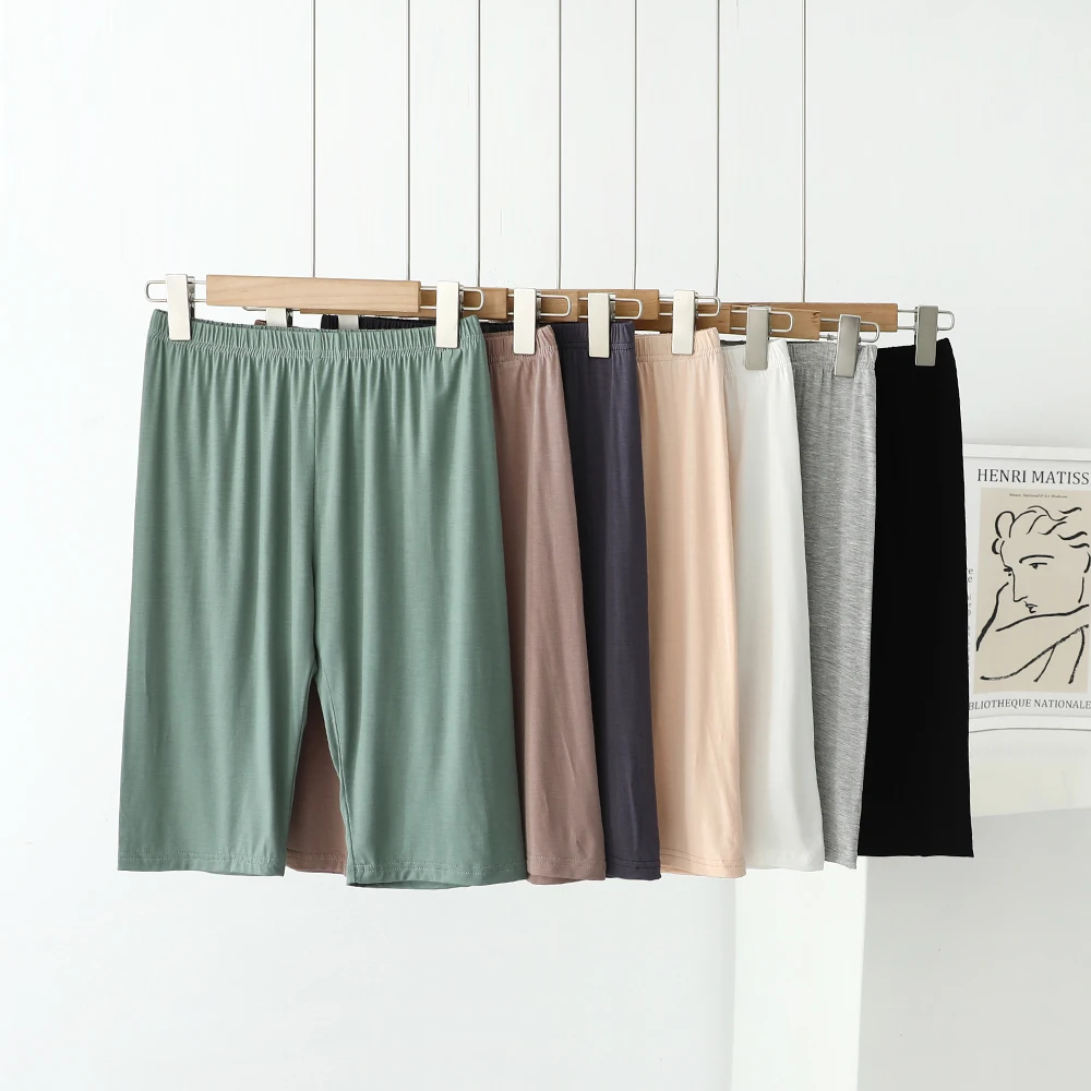 High Waist Modal Skinny Pants Thin Safety Pants Women's Leggings Pure Color Elastic Five-Quarter Pants for Outer Wear
High Waist Modal Skinny Pants Thin Safety Pants Women's Leggings Pure Color Elastic Five-Quarter Pants for Outer Wear