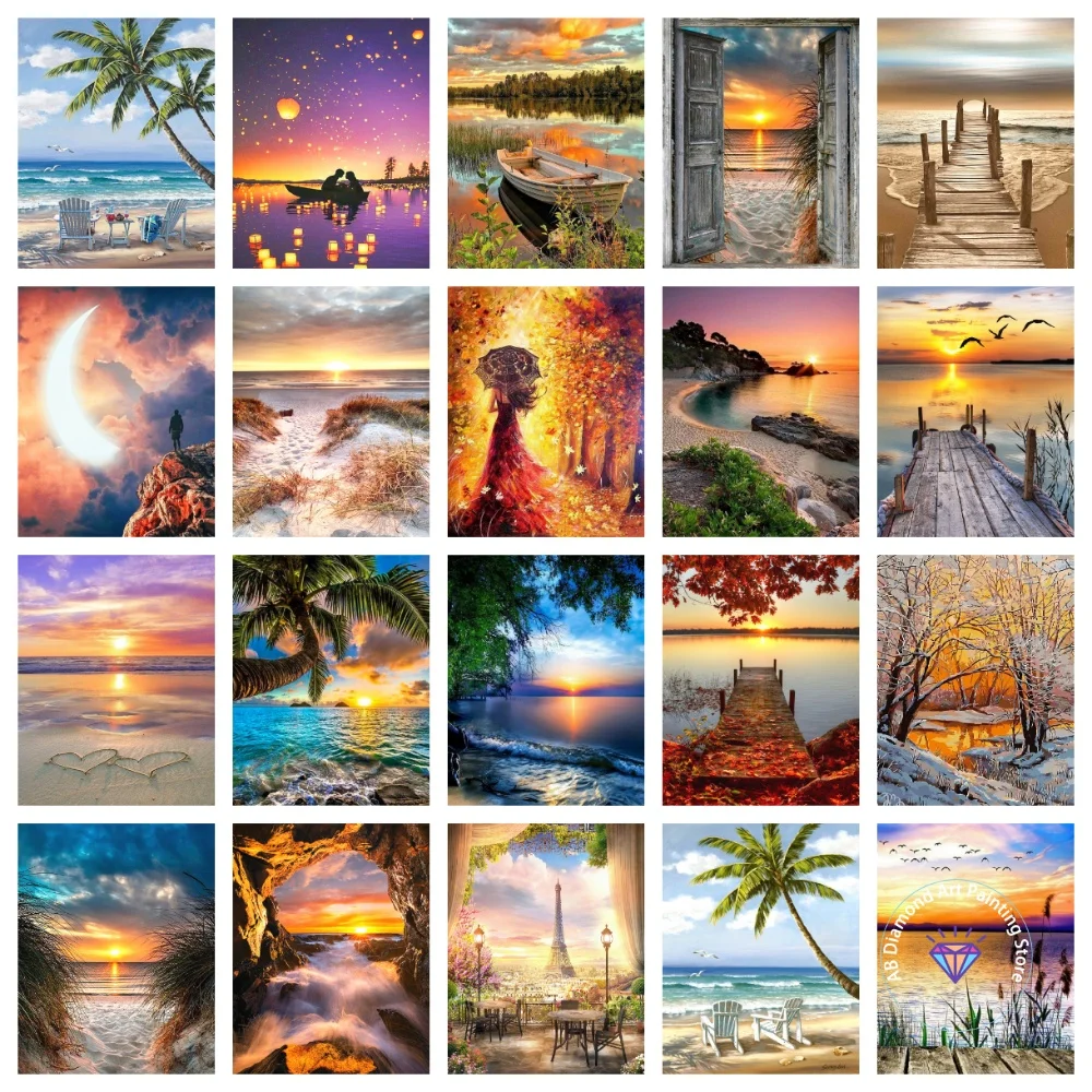 Sunset Seaside Landscape AB Diamond Painting Kit Square Round Diamond 5D DIY Mosaic Handmade Art Adult Exquisite Gift Home Decor
Sunset Seaside Landscape AB Diamond Painting Kit Square Round Diamond 5D DIY Mosaic Handmade Art Adult Exquisite Gift Home Decor