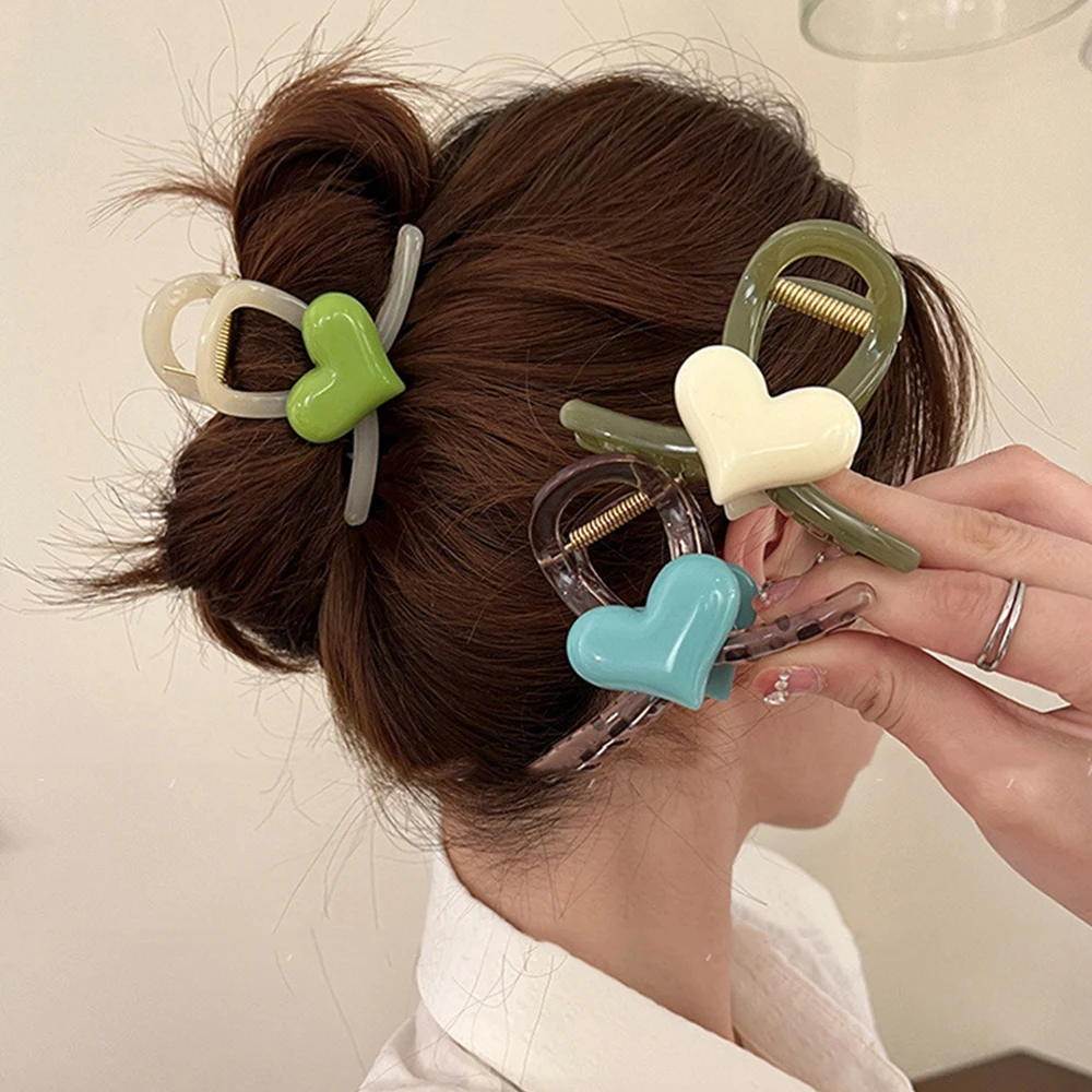 Elegant Heart Shaped Hair Clip Women Fashion Cute Hairpin Barrettes Girls Love Ponytail Clip Hair Accessories
Elegant Heart Shaped Hair Clip Women Fashion Cute Hairpin Barrettes Girls Love Ponytail Clip Hair Accessories
