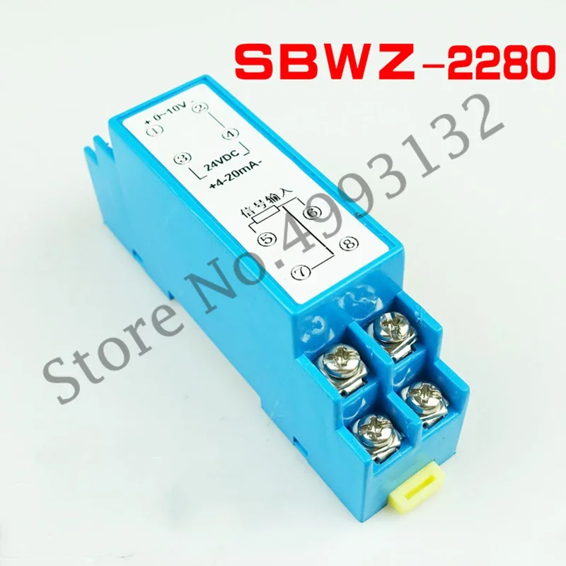 SBWZ-2280 Rail Type Temperature Transmitter PT100 0.2 Level Temperature Transmission Module 24VDC 4-20mA
SBWZ-2280 Rail Type Temperature Transmitter PT100 0.2 Level Temperature Transmission Module 24VDC 4-20mA