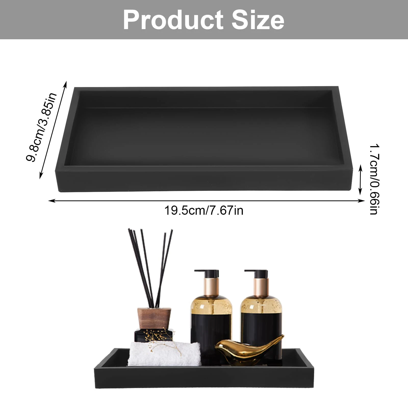 Bathroom Counter Tray, Thickened Silicone Bathroom Vanity Tray, Shatterproof Durable Rectangle Bathroom Tray Soap Dispenser Tray
Bathroom Counter Tray, Thickened Silicone Bathroom Vanity Tray, Shatterproof Durable Rectangle Bathroom Tray Soap Dispenser Tray