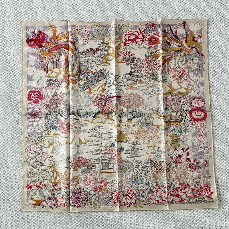 Silk Scarf 90cm Women Twill Scarfs Luxury Brand Hand Rolled Shawls Bandanas Spring Head Hair Accessories Lover Gift
Silk Scarf 90cm Women Twill Scarfs Luxury Brand Hand Rolled Shawls Bandanas Spring Head Hair Accessories Lover Gift