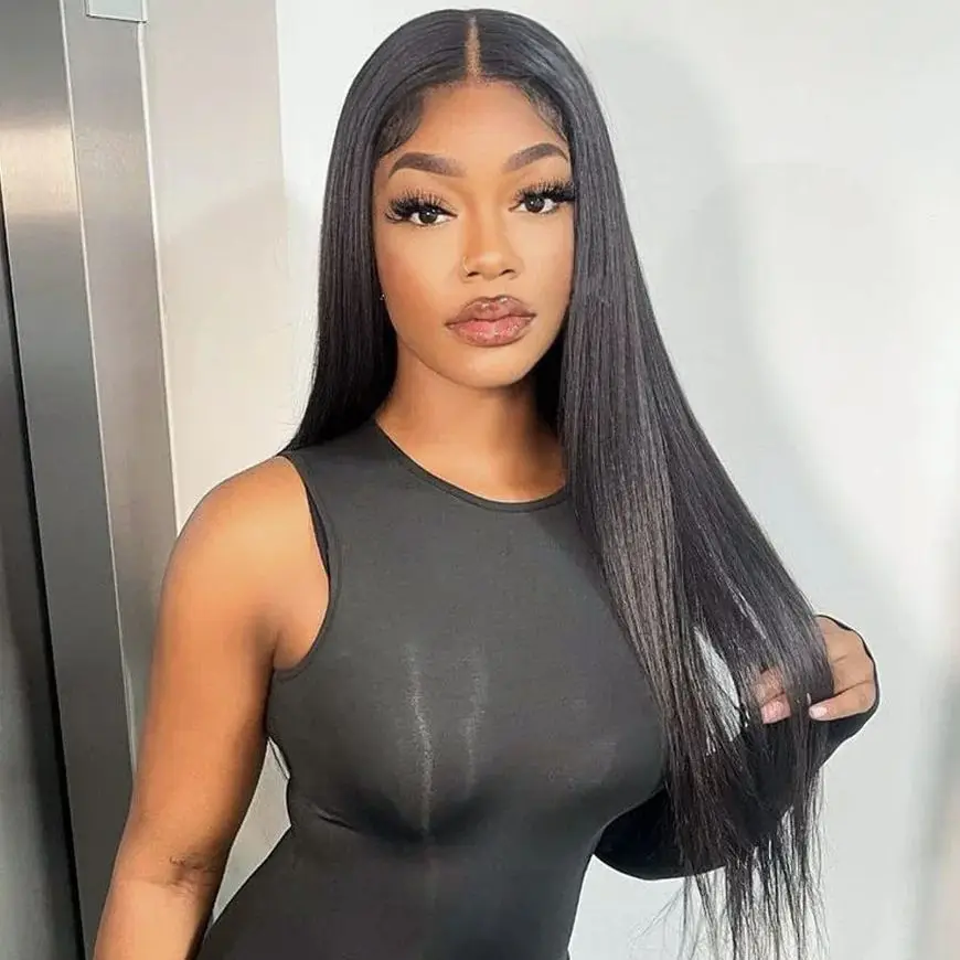 7x5 Glueless Wigs For Black Women Brazilian Human Hair Bone Straight Hair Lace Wigs Bleached Knots Pre Cut Lace Wigs For Women
7x5 Glueless Wigs For Black Women Brazilian Human Hair Bone Straight Hair Lace Wigs Bleached Knots Pre Cut Lace Wigs For Women