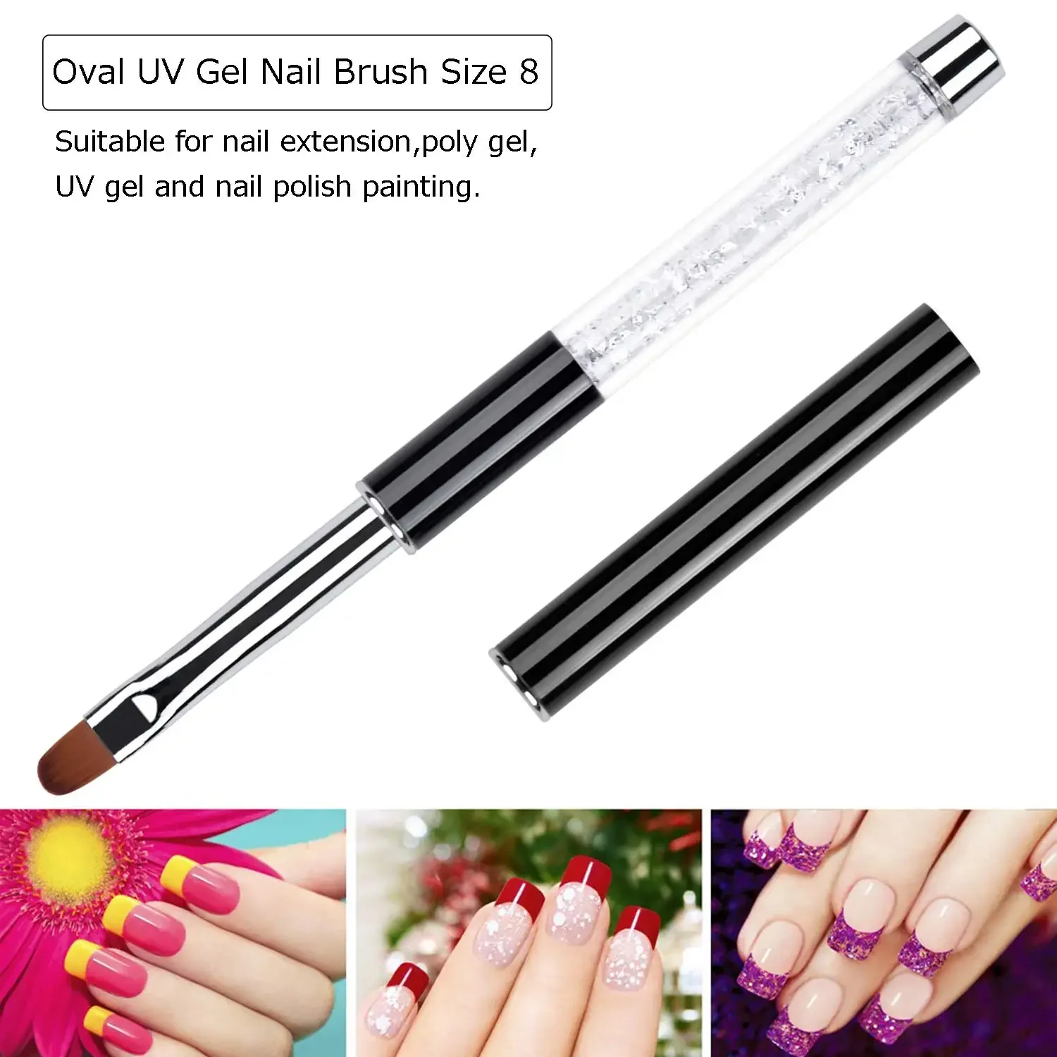 Oval Flat Rhinestone Handle UV Gel Nail Brush Professional Salon DIY Nail Art Painting Manicure Supply
Oval Flat Rhinestone Handle UV Gel Nail Brush Professional Salon DIY Nail Art Painting Manicure Supply