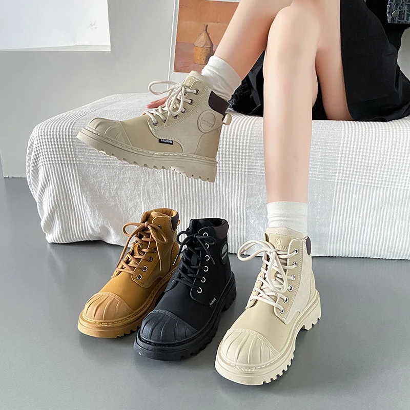 New Autumn Winter Punk Style Women's Ankle Boots Fashion Zipper Gothic Booties Ladies Vulcanized Shoes Elegant Platform Flats
New Autumn Winter Punk Style Women's Ankle Boots Fashion Zipper Gothic Booties Ladies Vulcanized Shoes Elegant Platform Flats